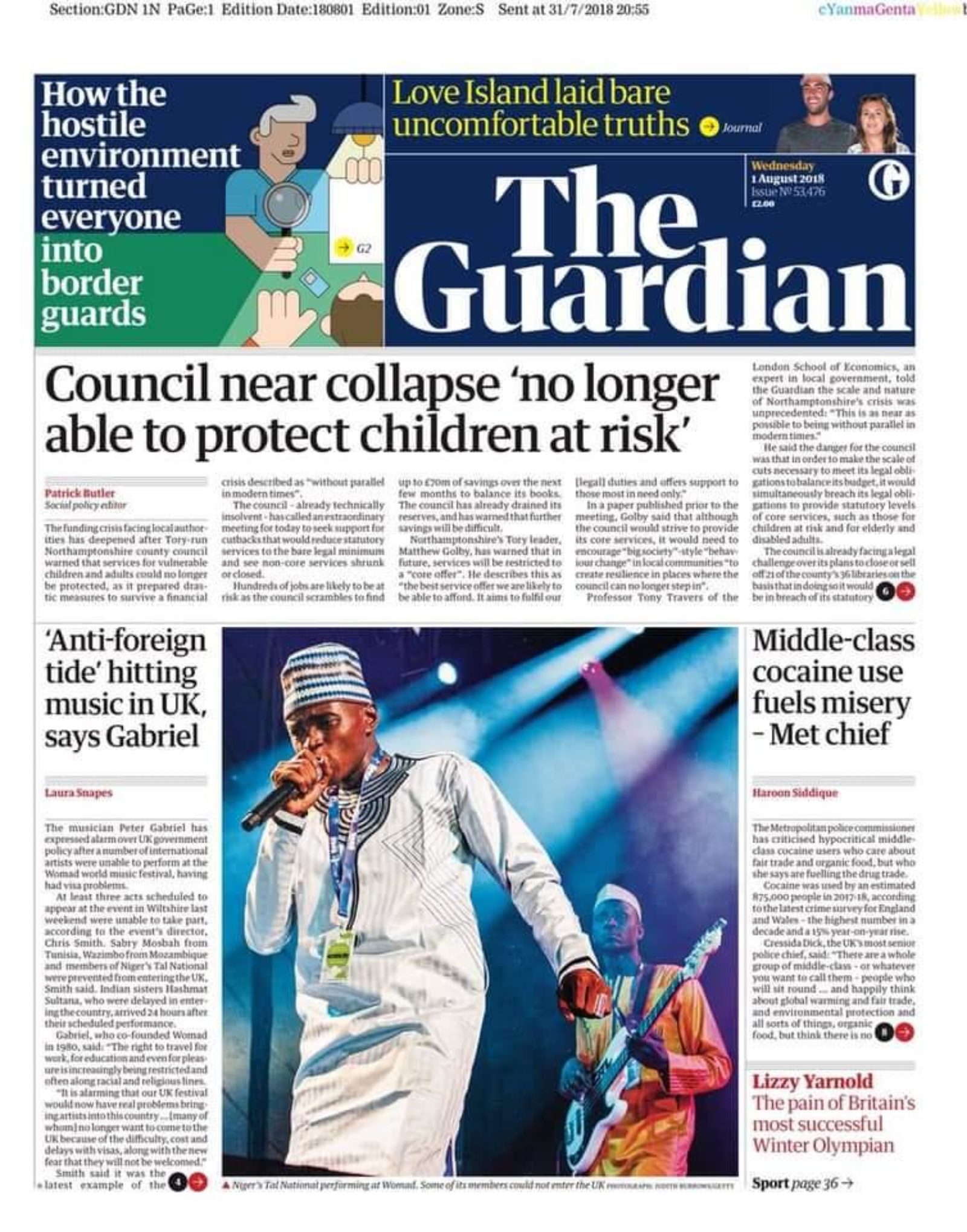 THE GUARDIAN - COUNCIL NEAR COLLAPSE